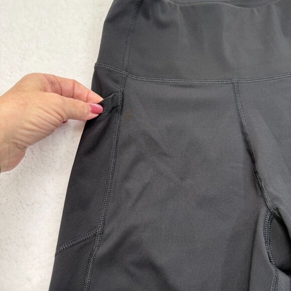 Calvin Klein Performance Leggings Pockets Stretch Black Size M Athletic Workout - Picture 3 of 10